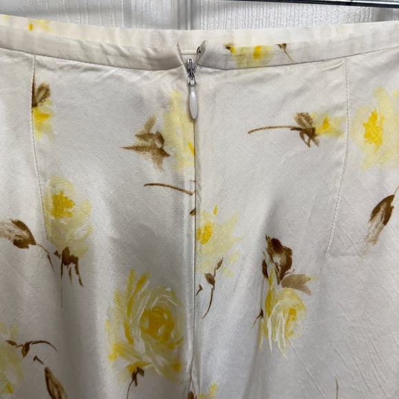 VTG Banana Republic Yellow and White Floral Skirt Y2K VTG Fairy - Picture 3 of 5